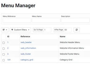 Menu Manager