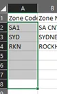 Zone Formulas